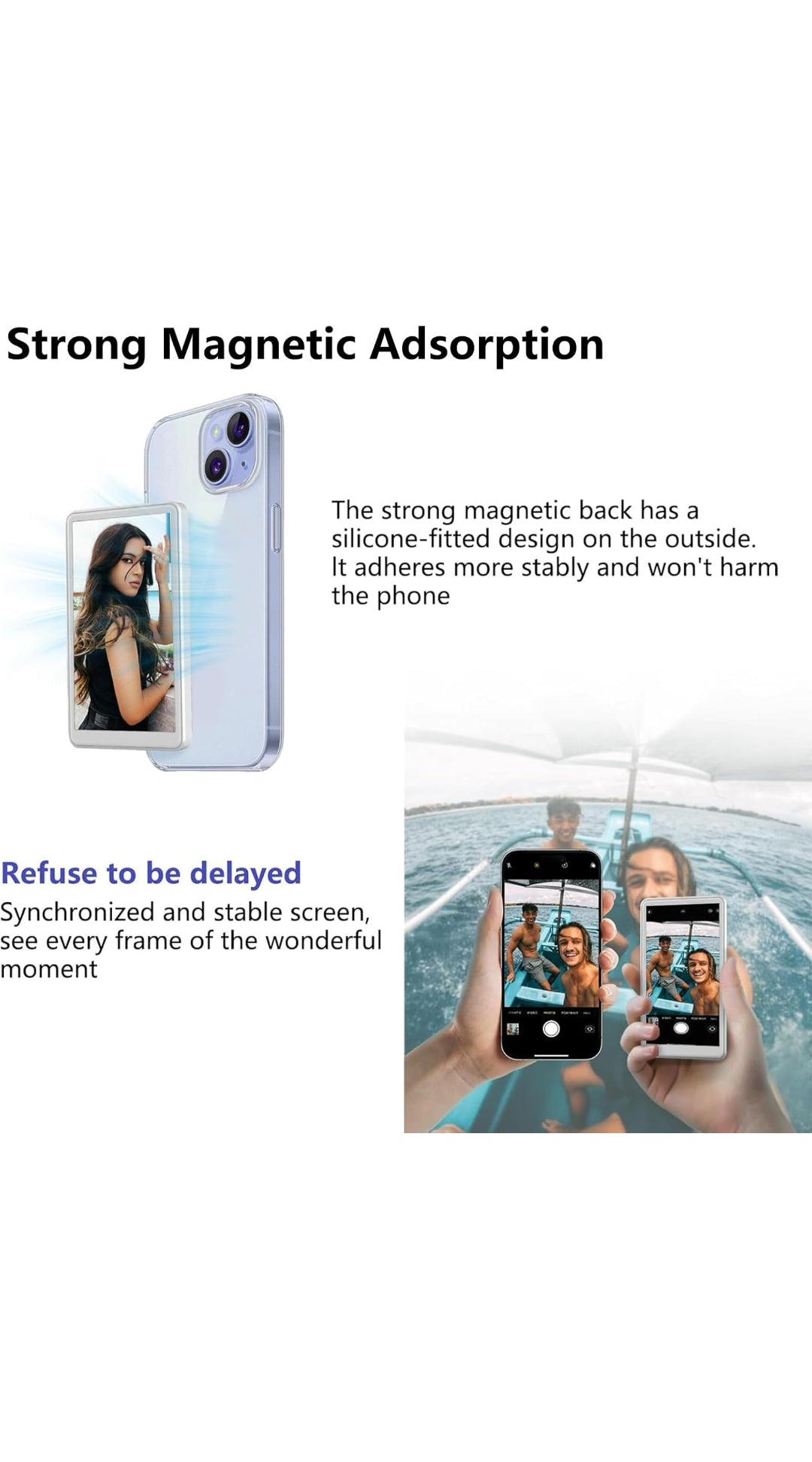 🕸️Wireless Magnetic Selfie Screen
